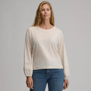 Women's Long-Sleeve Soft Relaxed Top - Jute