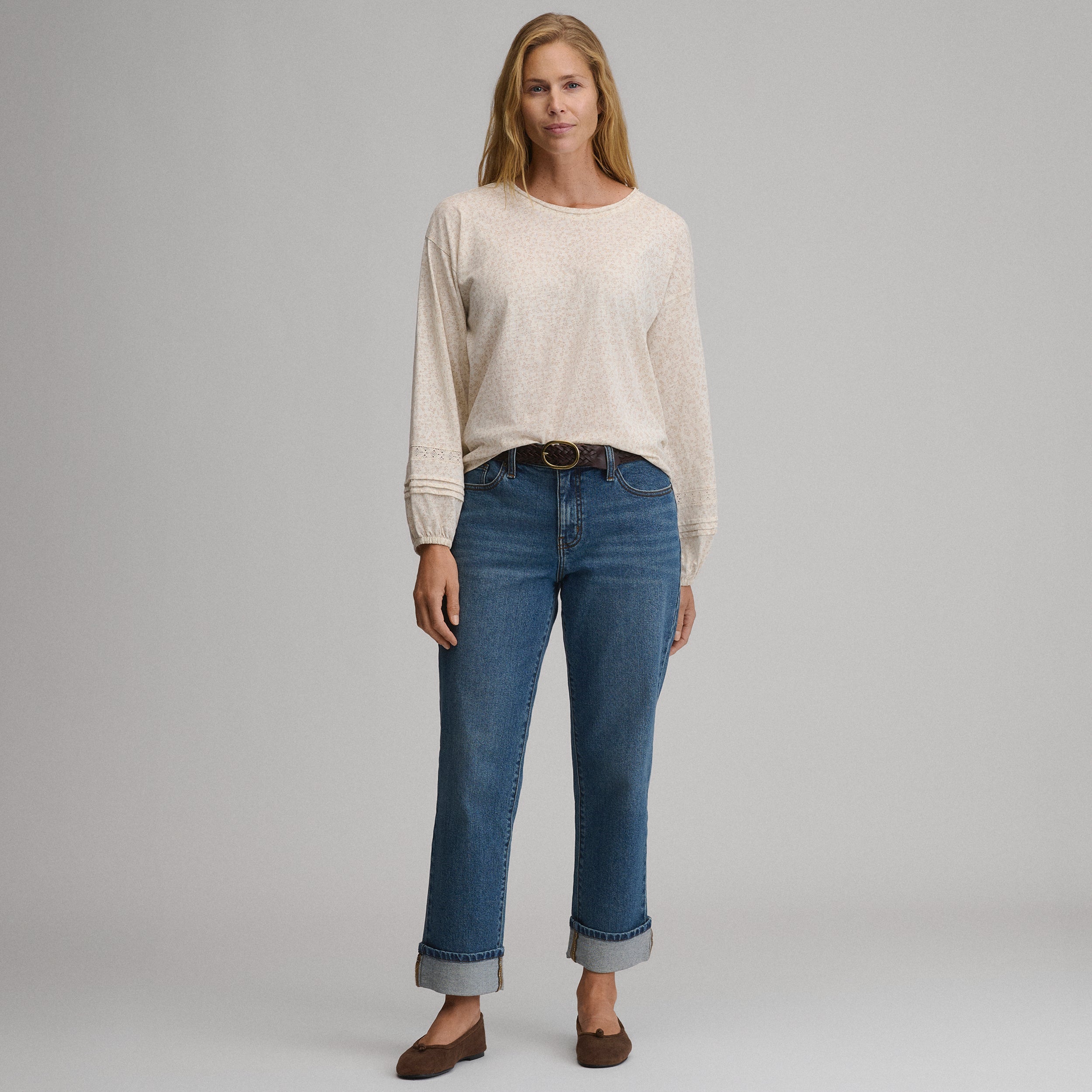Women's Long-Sleeve Soft Relaxed Top