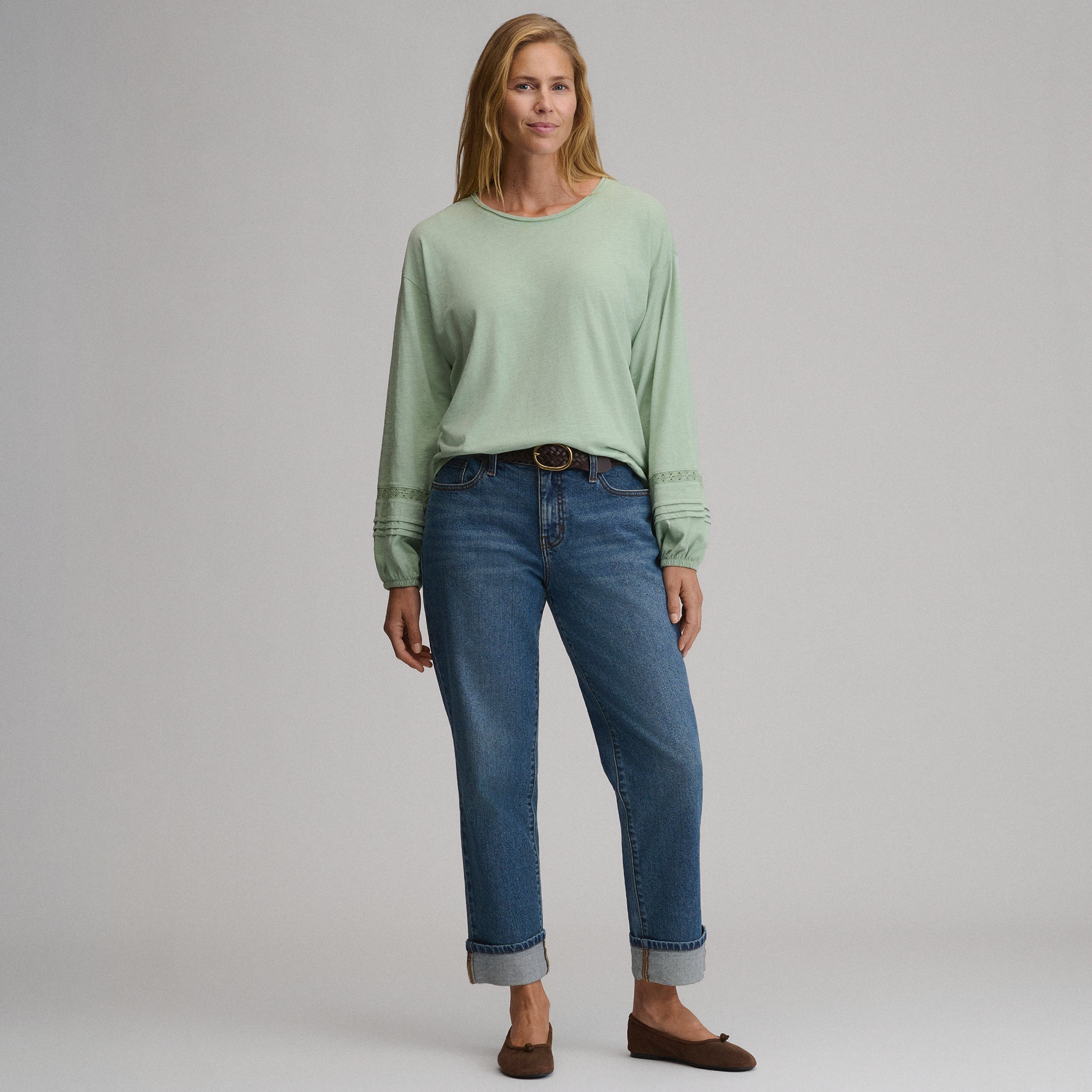 Women's Long-Sleeve Soft Relaxed Top