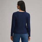 Women's Long-Sleeve Multi Button Henley