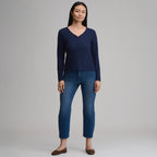 Women's Long-Sleeve Multi Button Henley