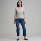 Women's Long-Sleeve Multi Button Henley