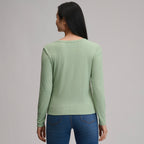 Women's Long-Sleeve Multi Button Henley