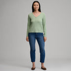 Women's Long-Sleeve Multi Button Henley