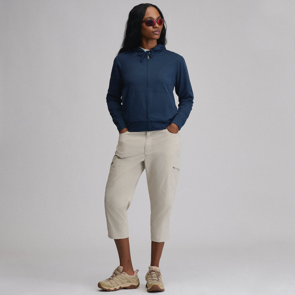 Women's Long-Sleeve Train Ascent Full-Zip Hood Pullover