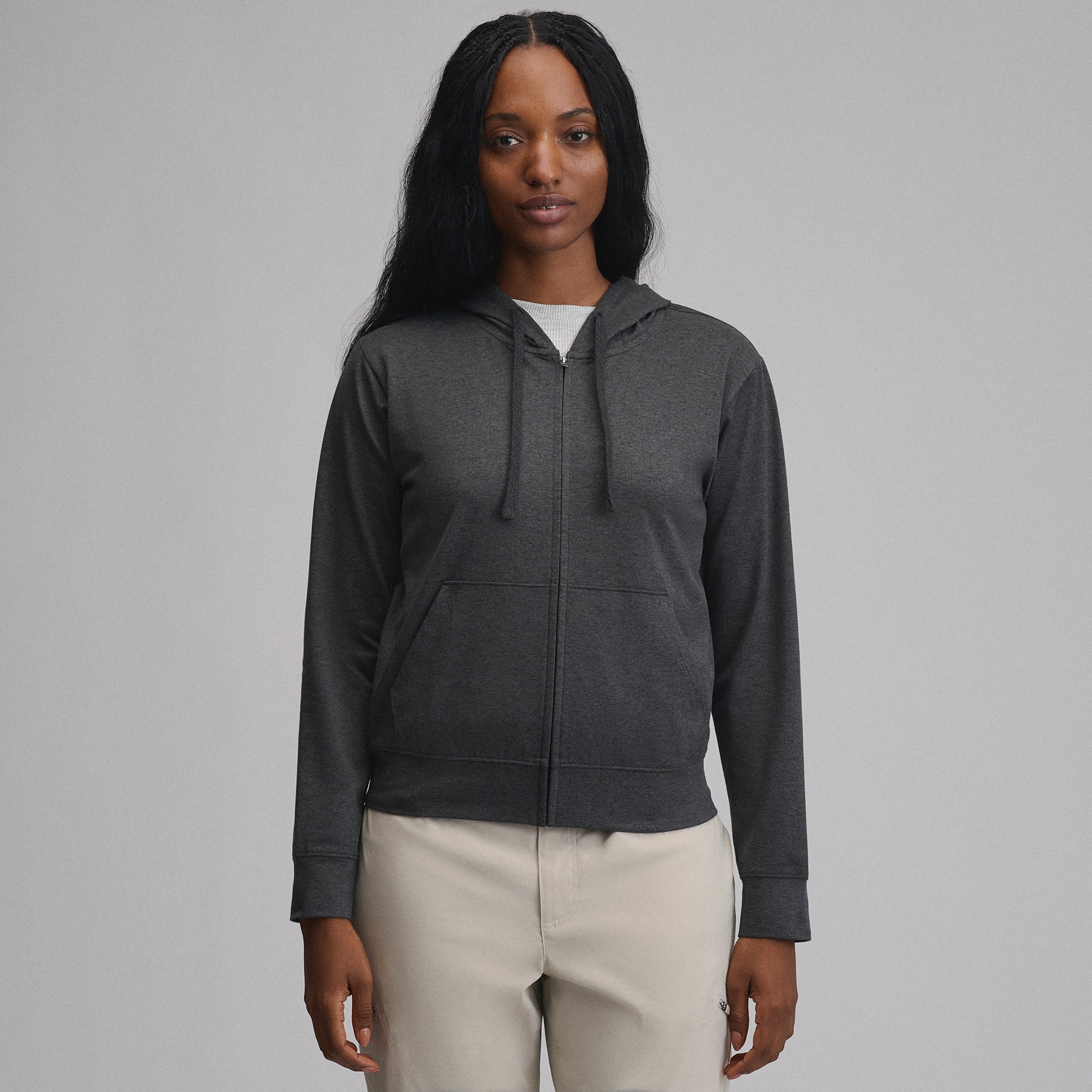 Women's Long-Sleeve Train Ascent Full-Zip Hood Pullover
