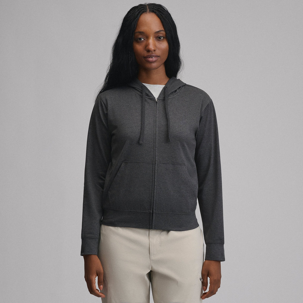 Women's Long-Sleeve Train Ascent Full-Zip Hood Pullover
