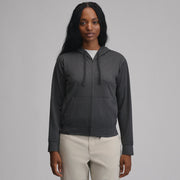 Women's Long-Sleeve Train Ascent Full-Zip Hood Pullover - Carbon
