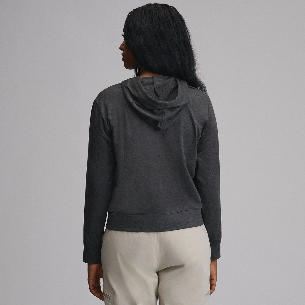 Women's Long-Sleeve Train Ascent Full-Zip Hood Pullover