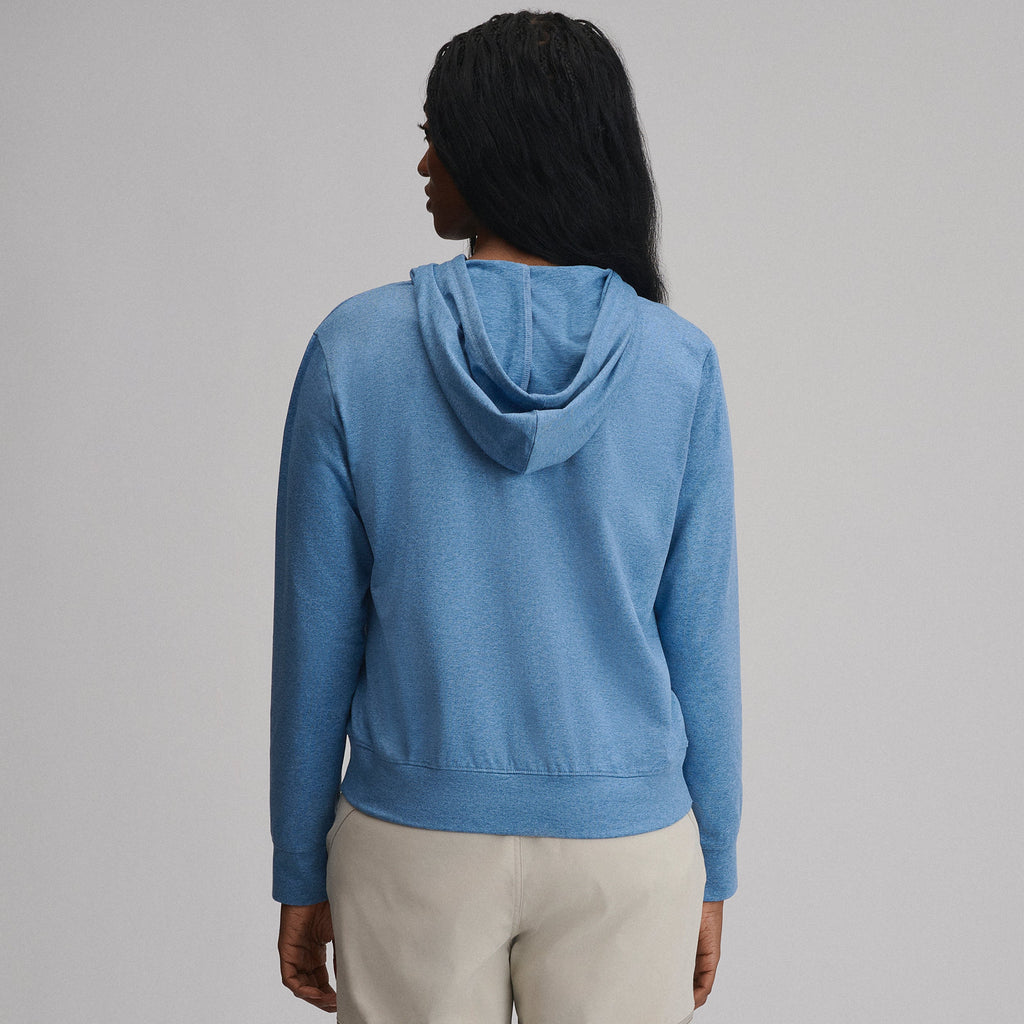 Women's Long-Sleeve Train Ascent Full-Zip Hood Pullover