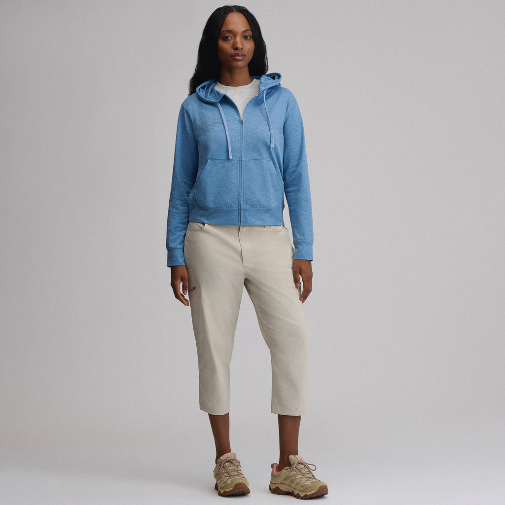 Women's Long-Sleeve Train Ascent Full-Zip Hood Pullover