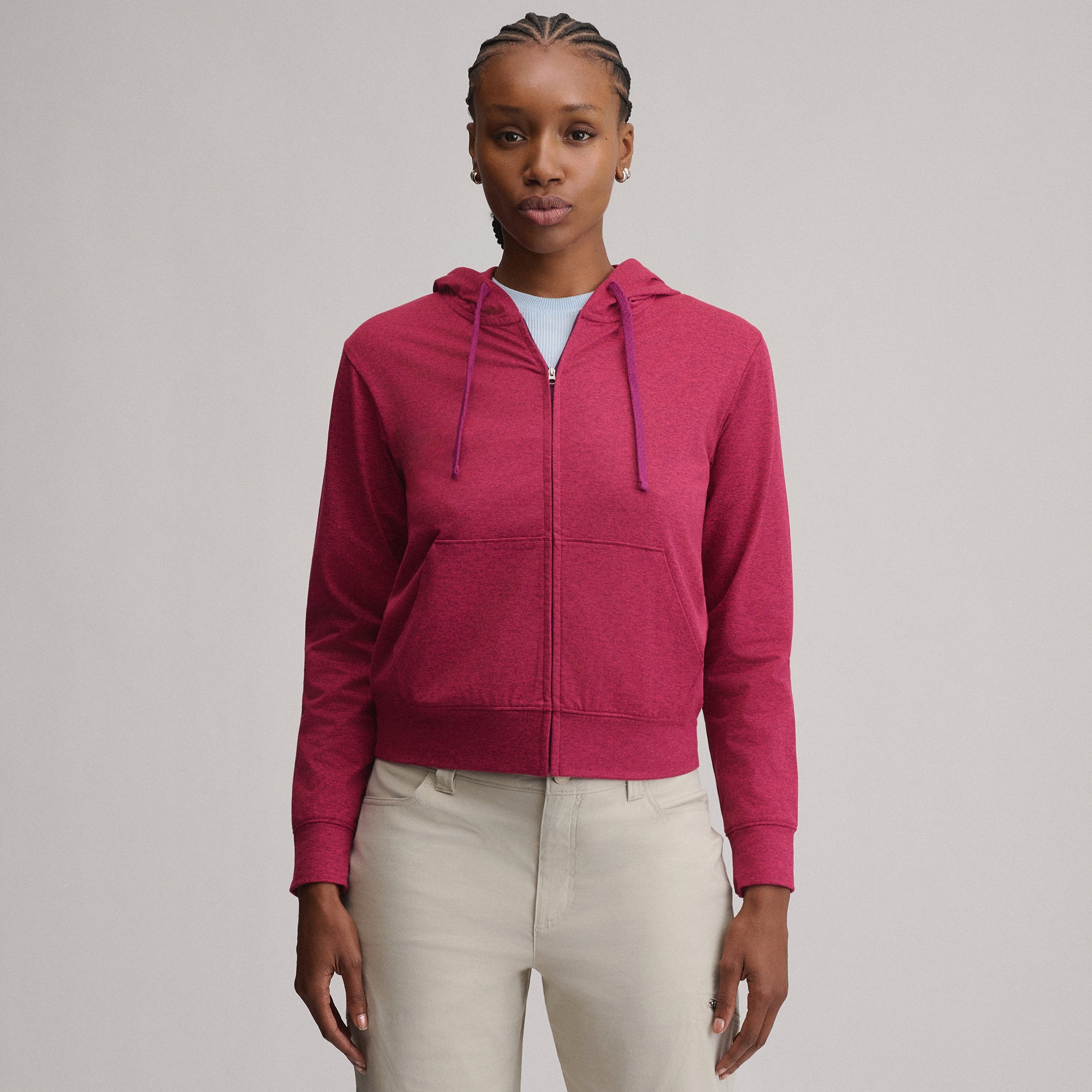 Women's Long-Sleeve Train Ascent Full-Zip Hood Pullover