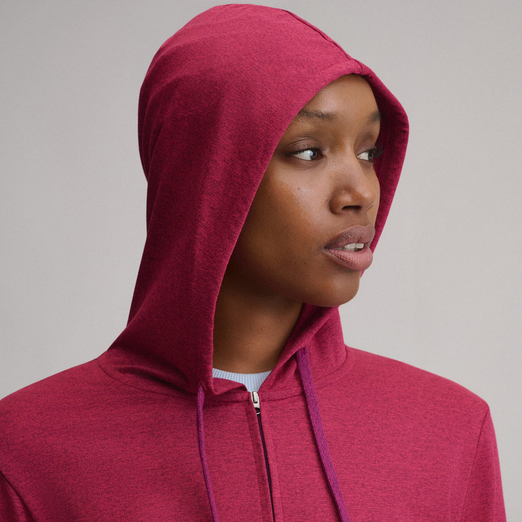 Women's Long-Sleeve Train Ascent Full-Zip Hood Pullover