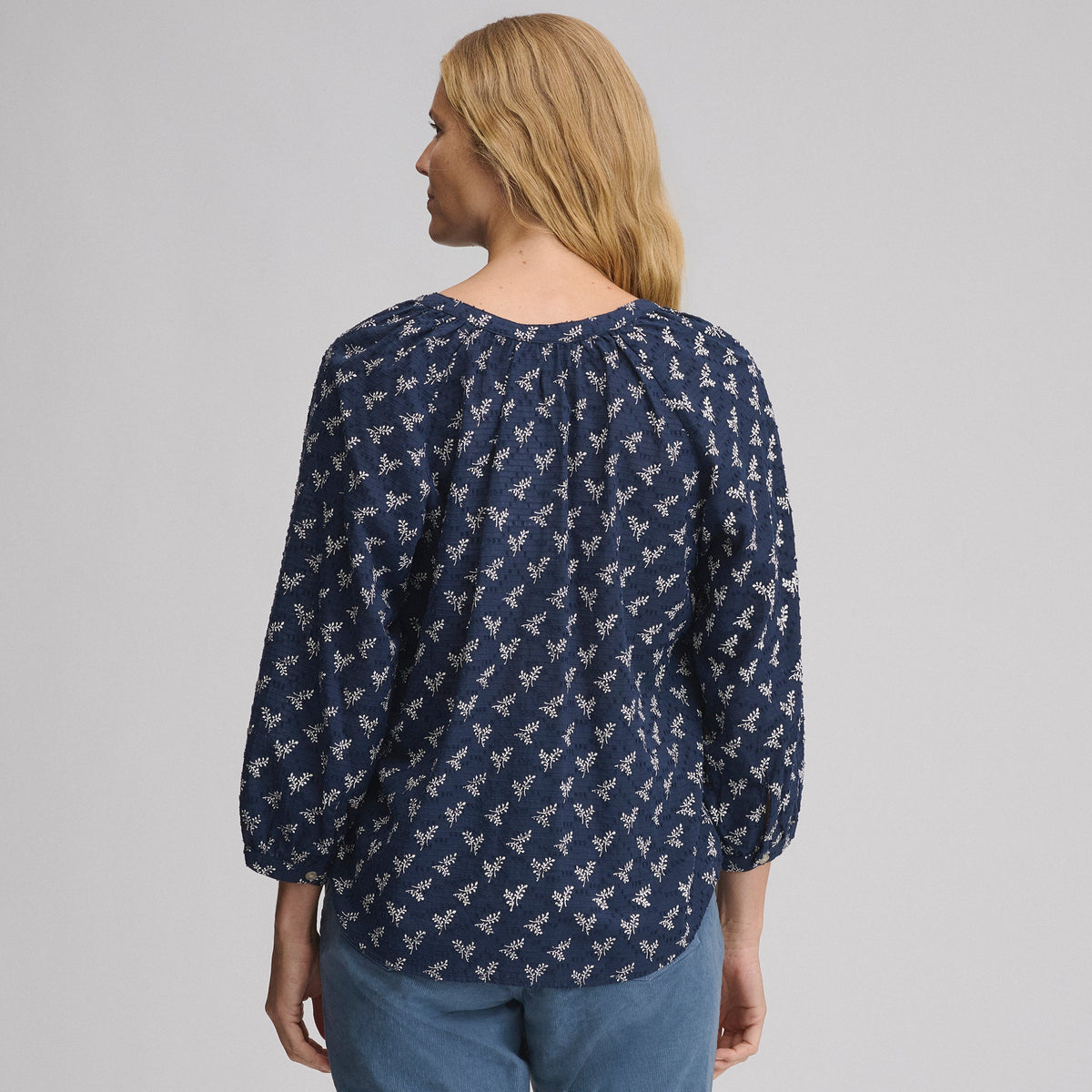 Women's Long-Sleeve Split-Neck Popover