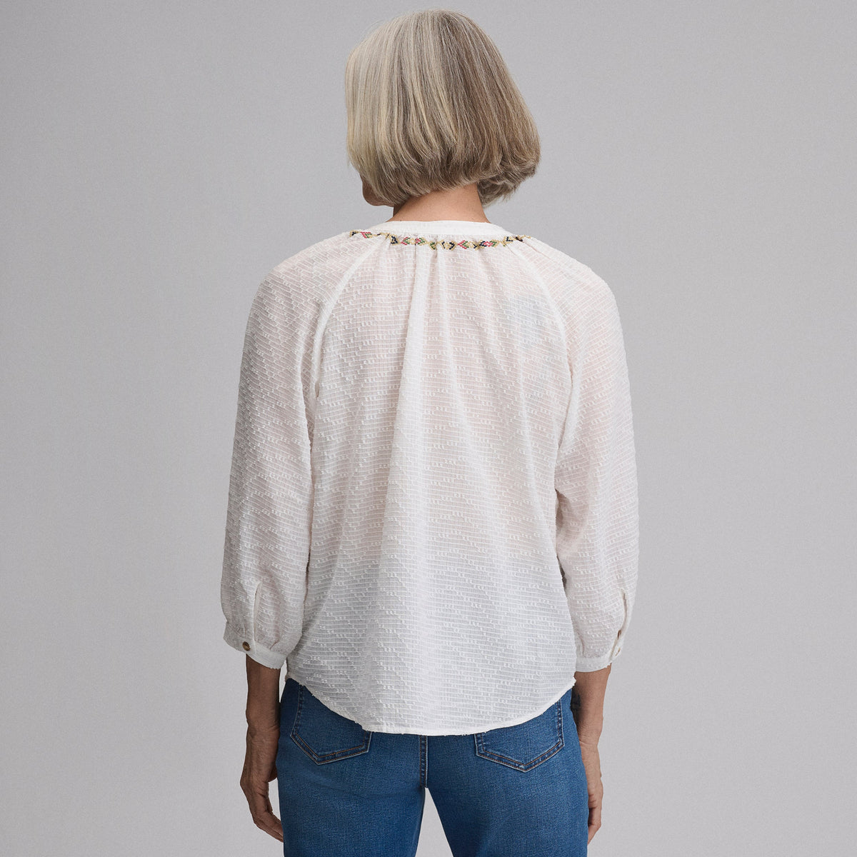 Women's Long-Sleeve Split-Neck Popover