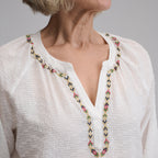 Women's Long-Sleeve Split-Neck Popover
