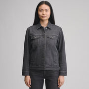 Women's Iconic Denim Jacket - Faded Black