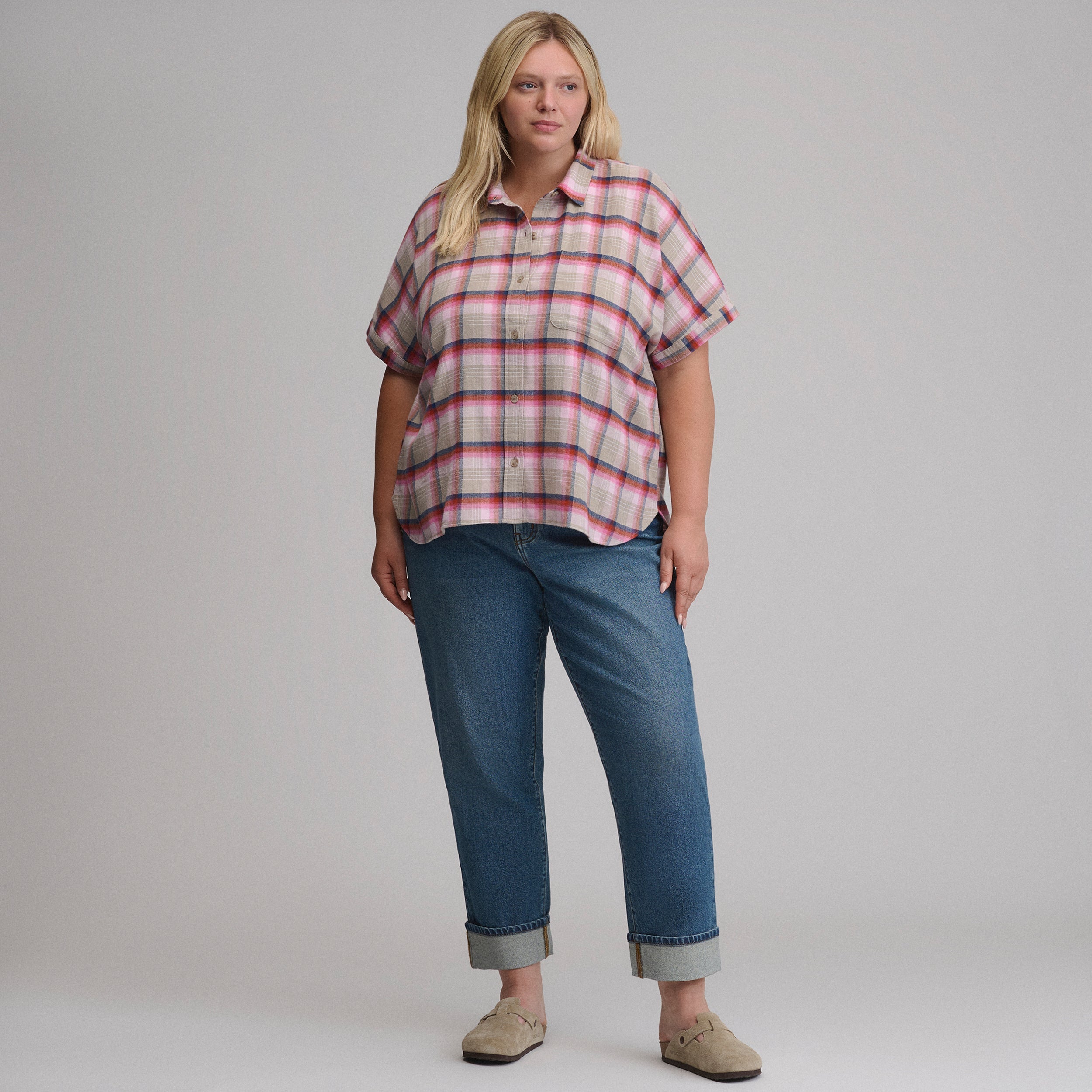 Women's W Field Flex Flannel Short-Sleeve Shirt