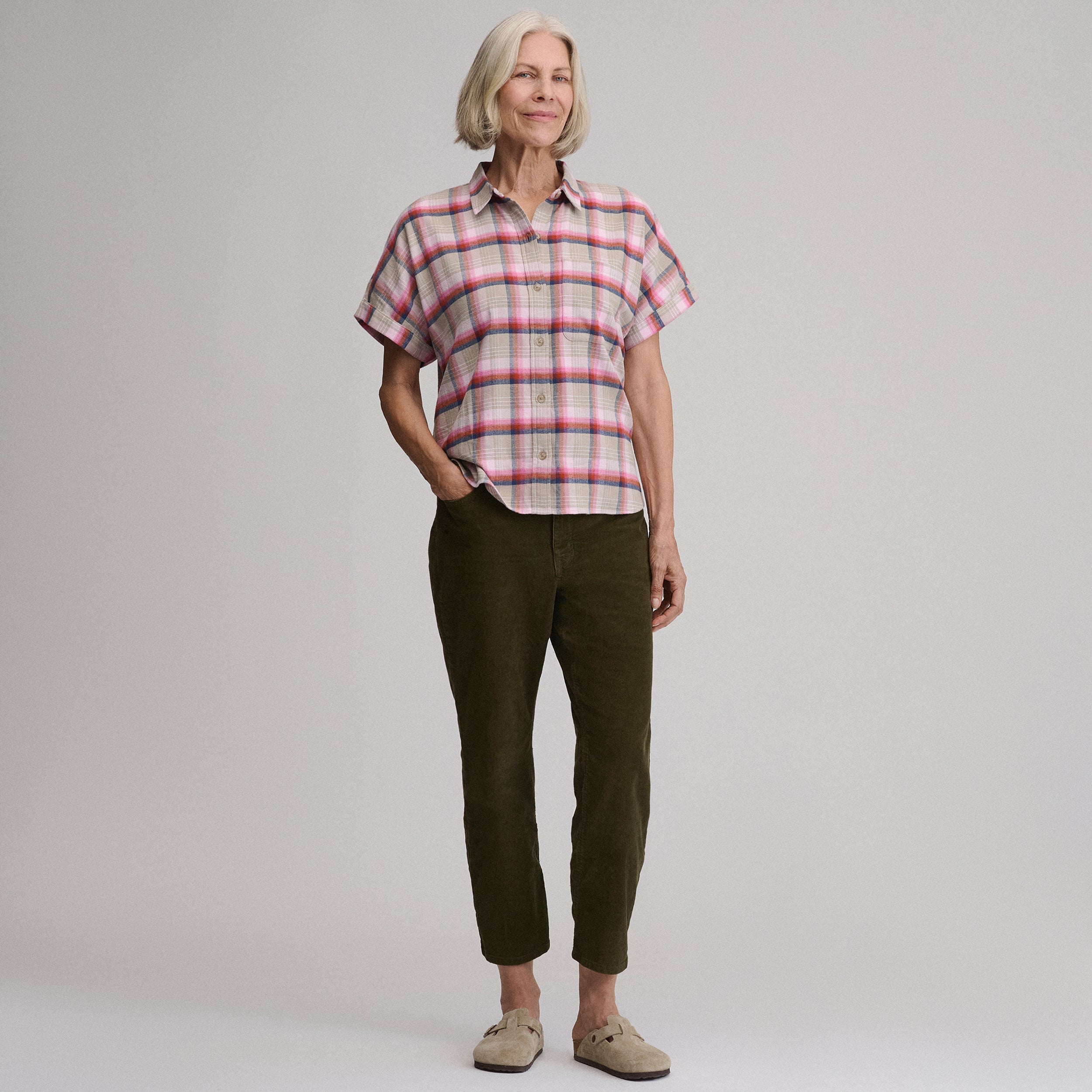 Women's W Field Flex Flannel Short-Sleeve Shirt
