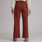 Women's High Waisted Wide-Leg Colored Jean