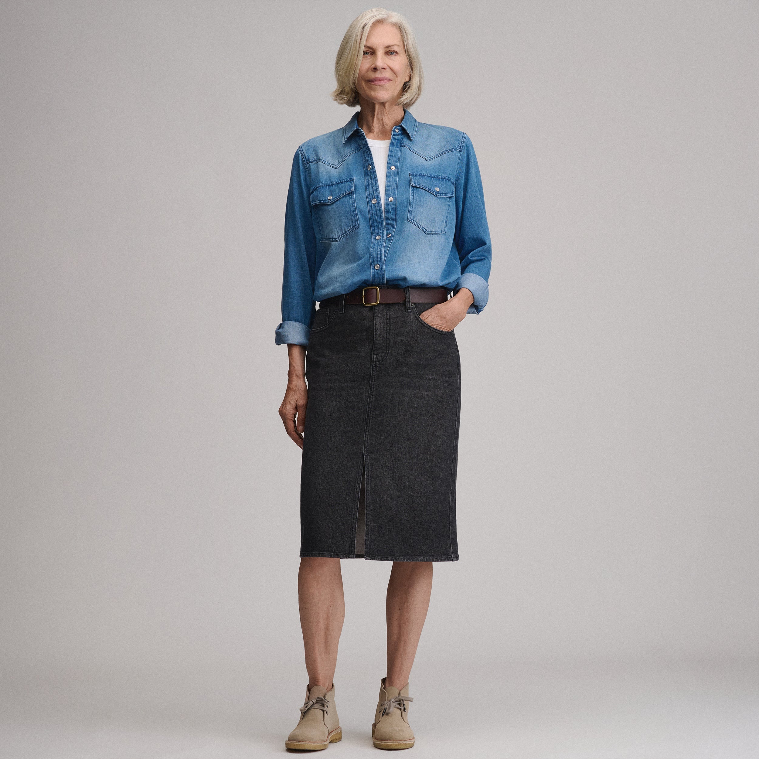 Women's Iconic Denim Skirt