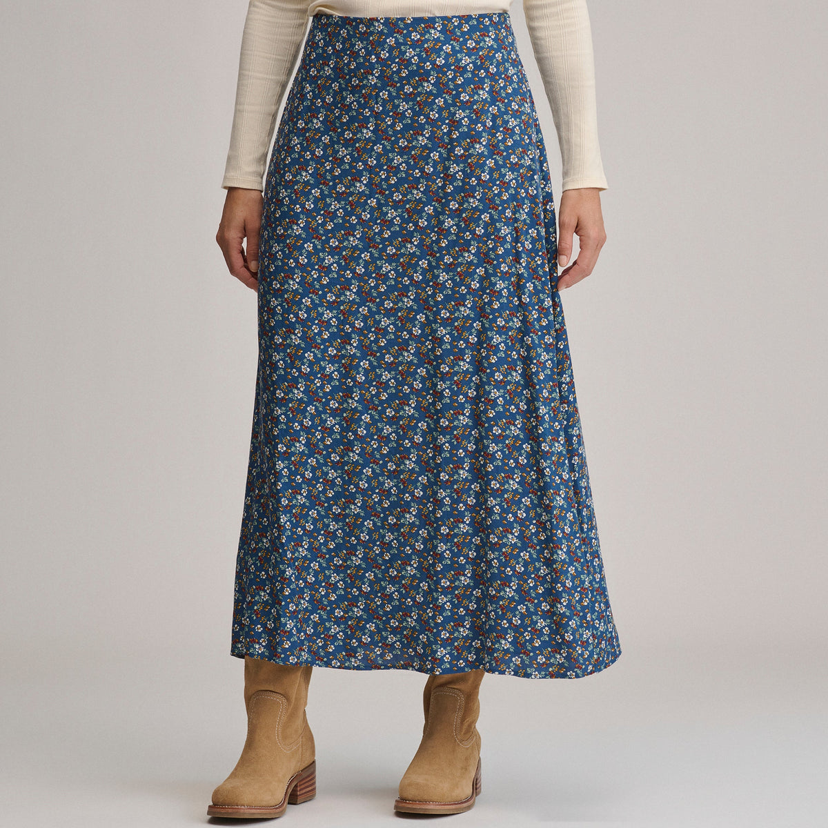 Women's Printed Midi Skirt