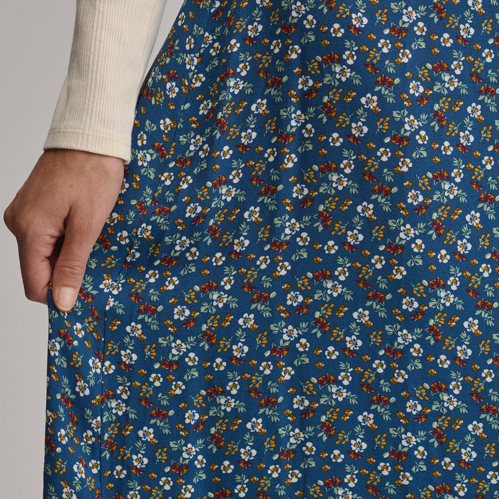 Women's Printed Midi Skirt