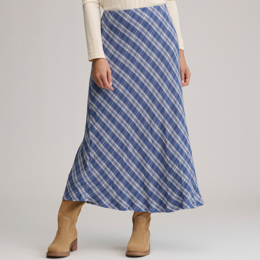 Women's Plaid Midi Skirt