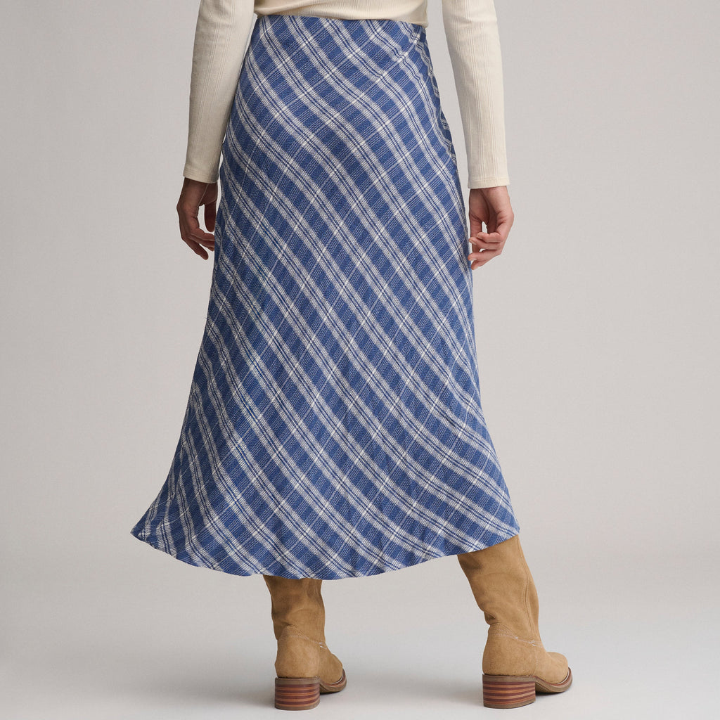 Women's Plaid Midi Skirt
