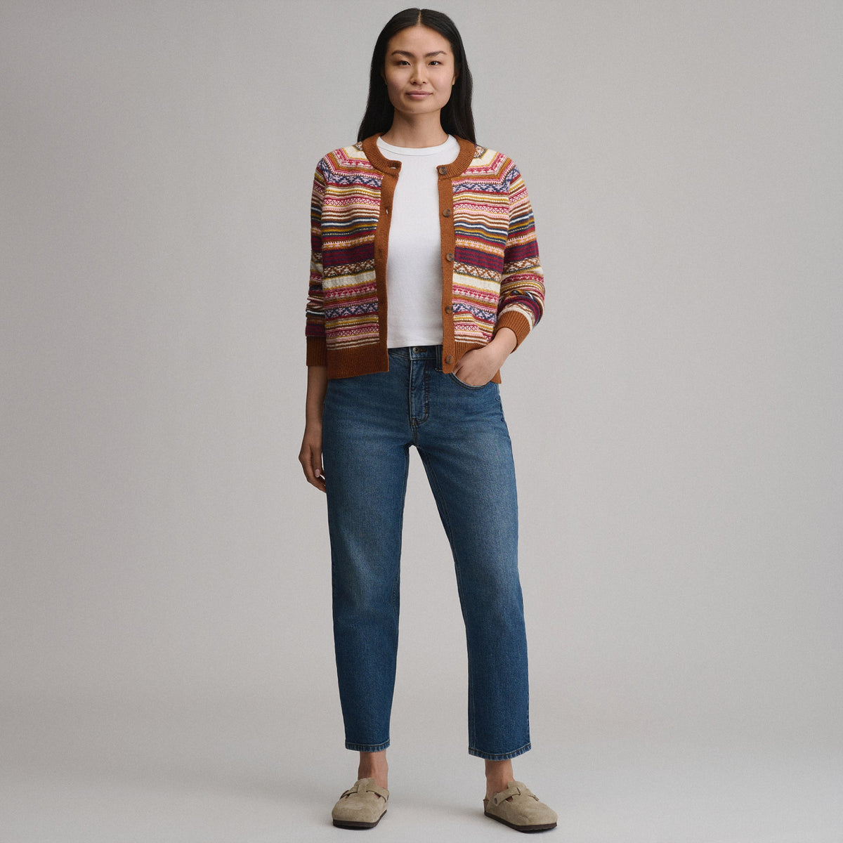 Women's Signature Cardigan Sweater - Stripe