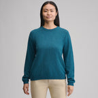 Women's Cotton Slub Crew Sweater