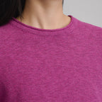 Women's Cotton Slub Crew Sweater