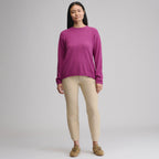Women's Cotton Slub Crew Sweater