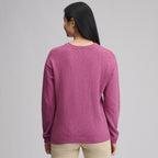 Women's Cotton Slub Crew Sweater