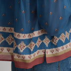 Women's Long-Sleeve V-Neck Relaxed Woven Popover
