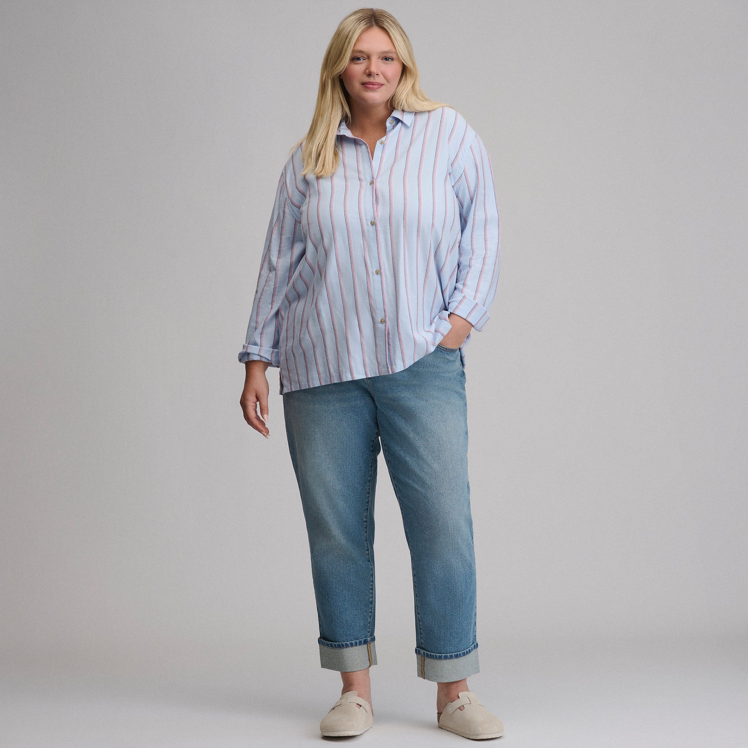 Women's Long-Sleeve Softened Sleep Shirt