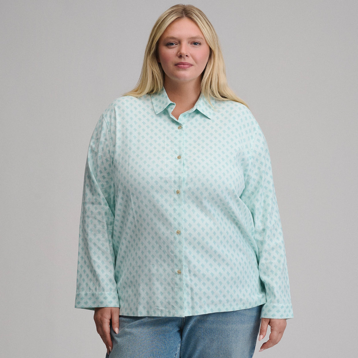 Women's Long-Sleeve Softened Sleep Shirt