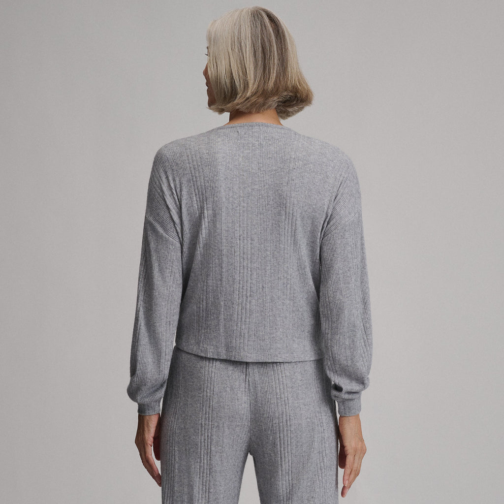 Women's Long-Sleeve Cozy Rib Crew
