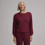Women's Long-Sleeve Cozy Rib Crew