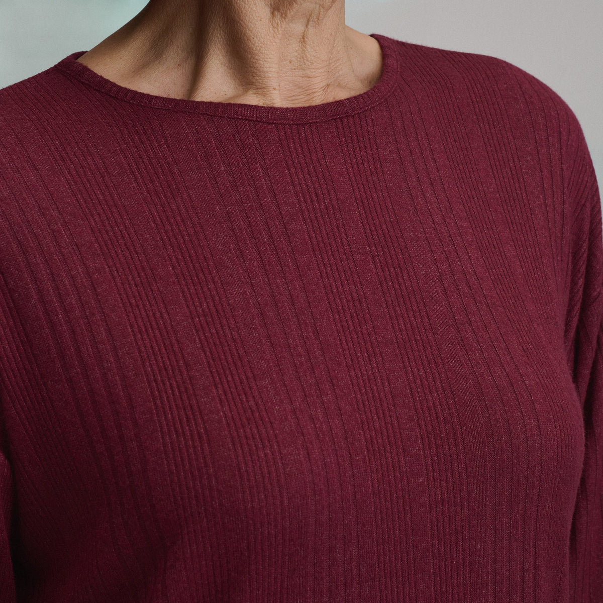 Women's Long-Sleeve Cozy Rib Crew