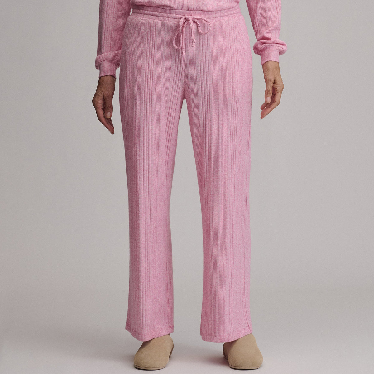 Women's Cozy Rib Wide-Leg Pants