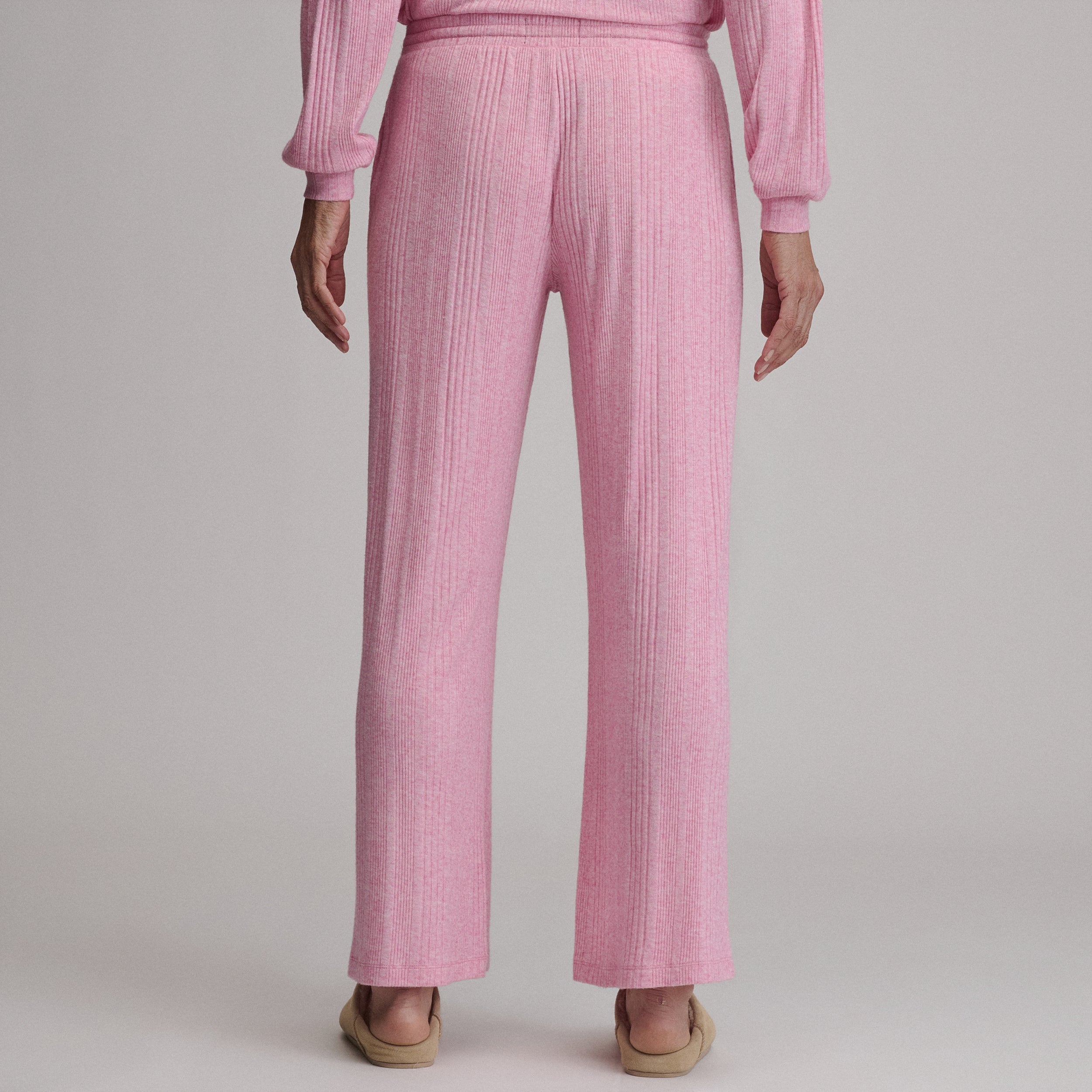 Women's Cozy Rib Wide-Leg Pants