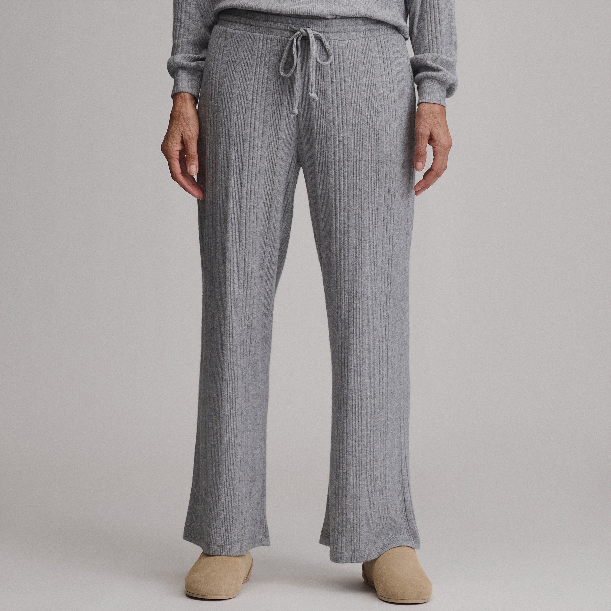 Women's Cozy Rib Wide-Leg Pants