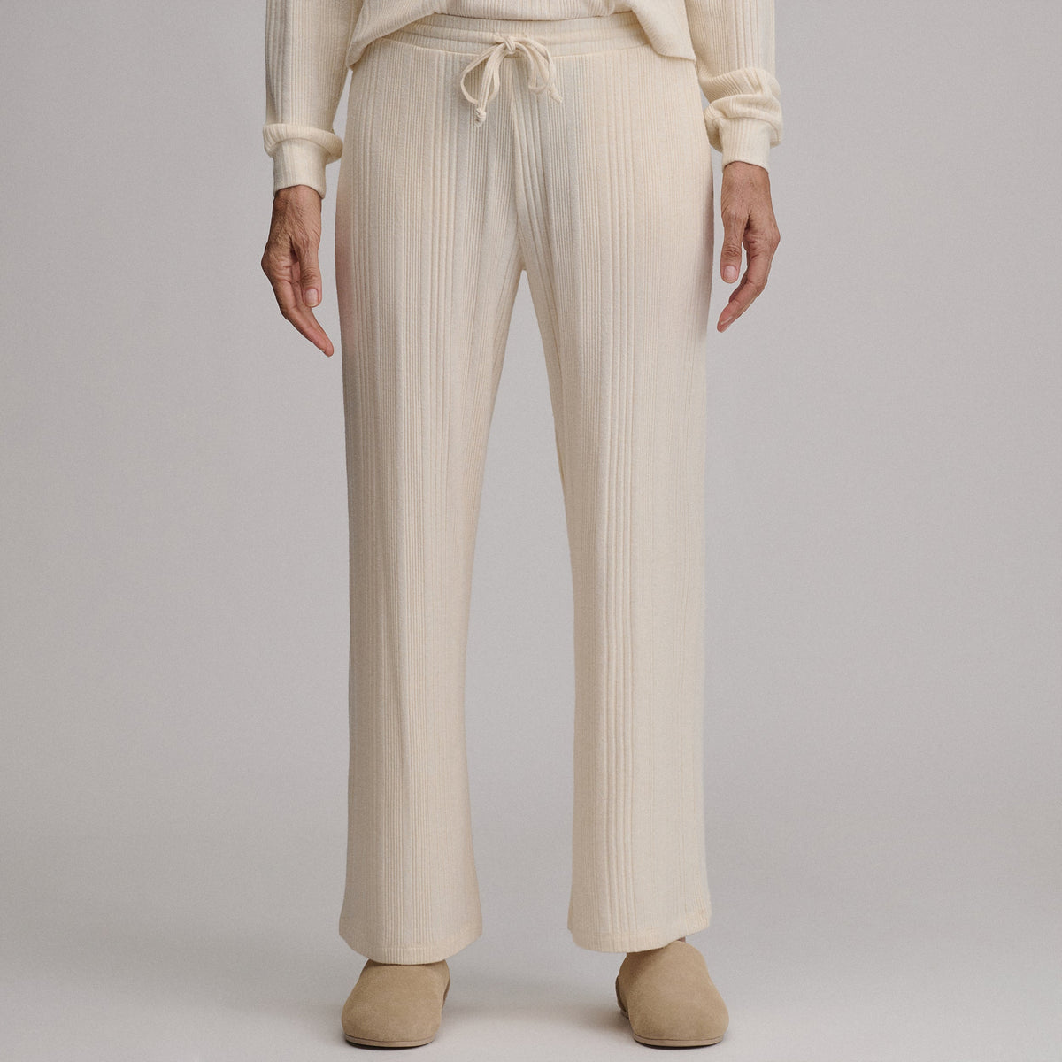 Women's Cozy Rib Wide-Leg Pants