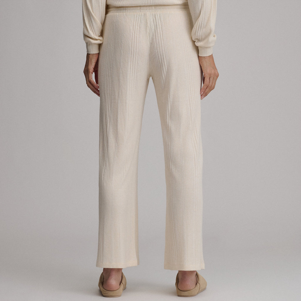 Women's Cozy Rib Wide-Leg Pants