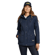 Women's Charly Waterproof Hooded Rain Jacket - Med Indigo