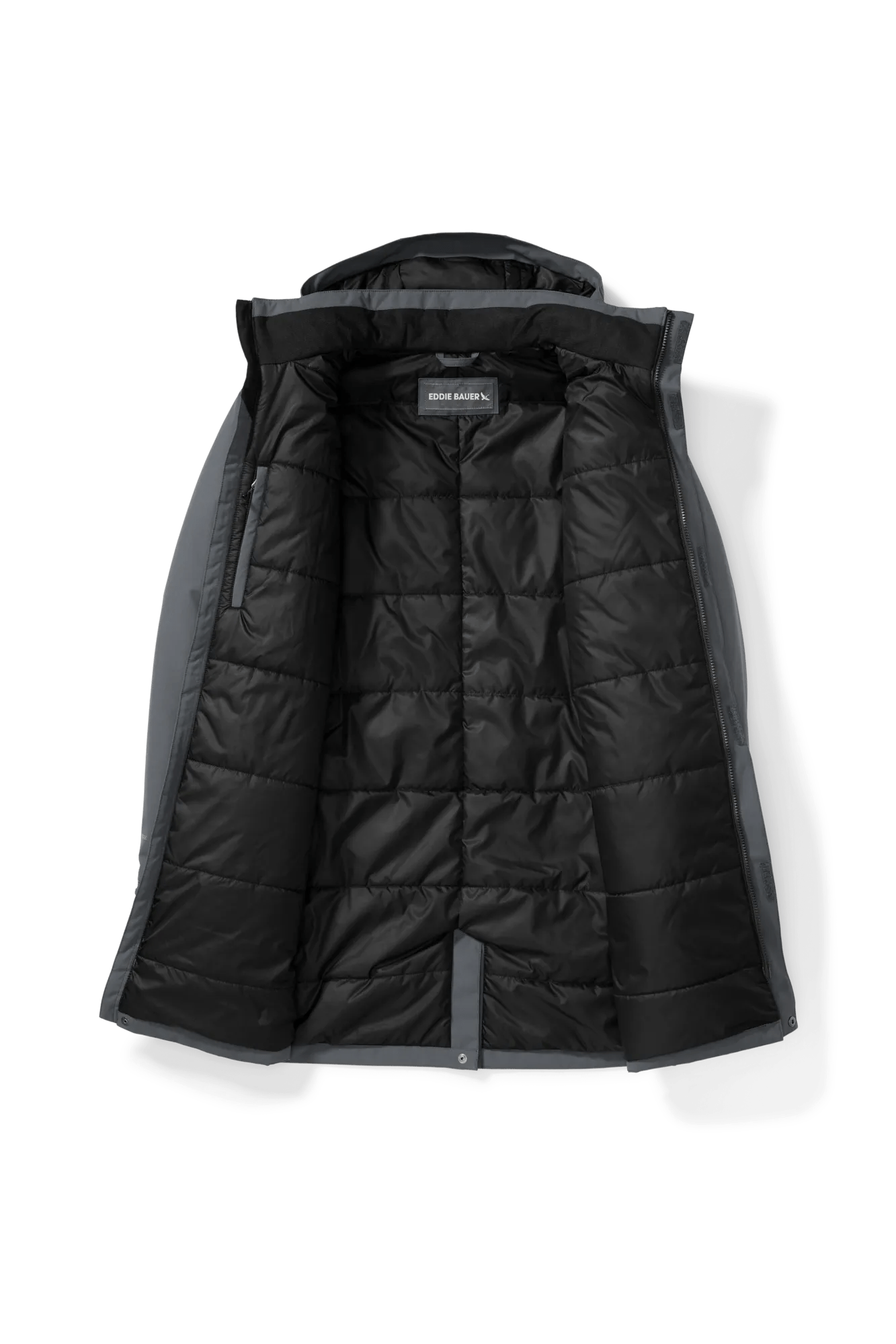Men's Mainstay Insulated Waterproof Hooded Trench Coat