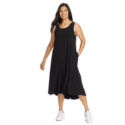Women's Departure Midi Dress - Black