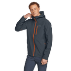 Men's Cloud Cap Waterproof Stretch Hooded Rain Jacket