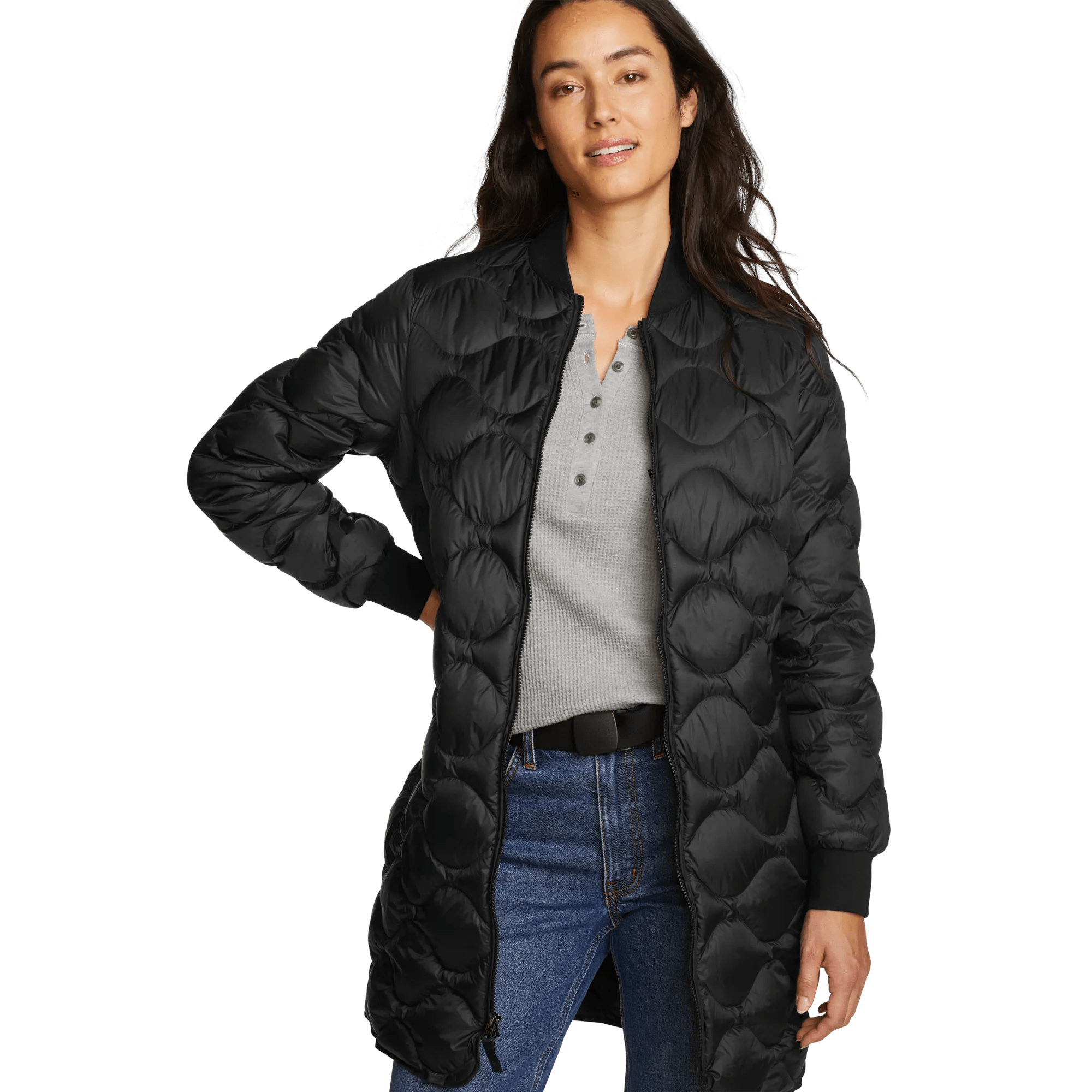 Women's Shaw Long Down Bomber Jacket